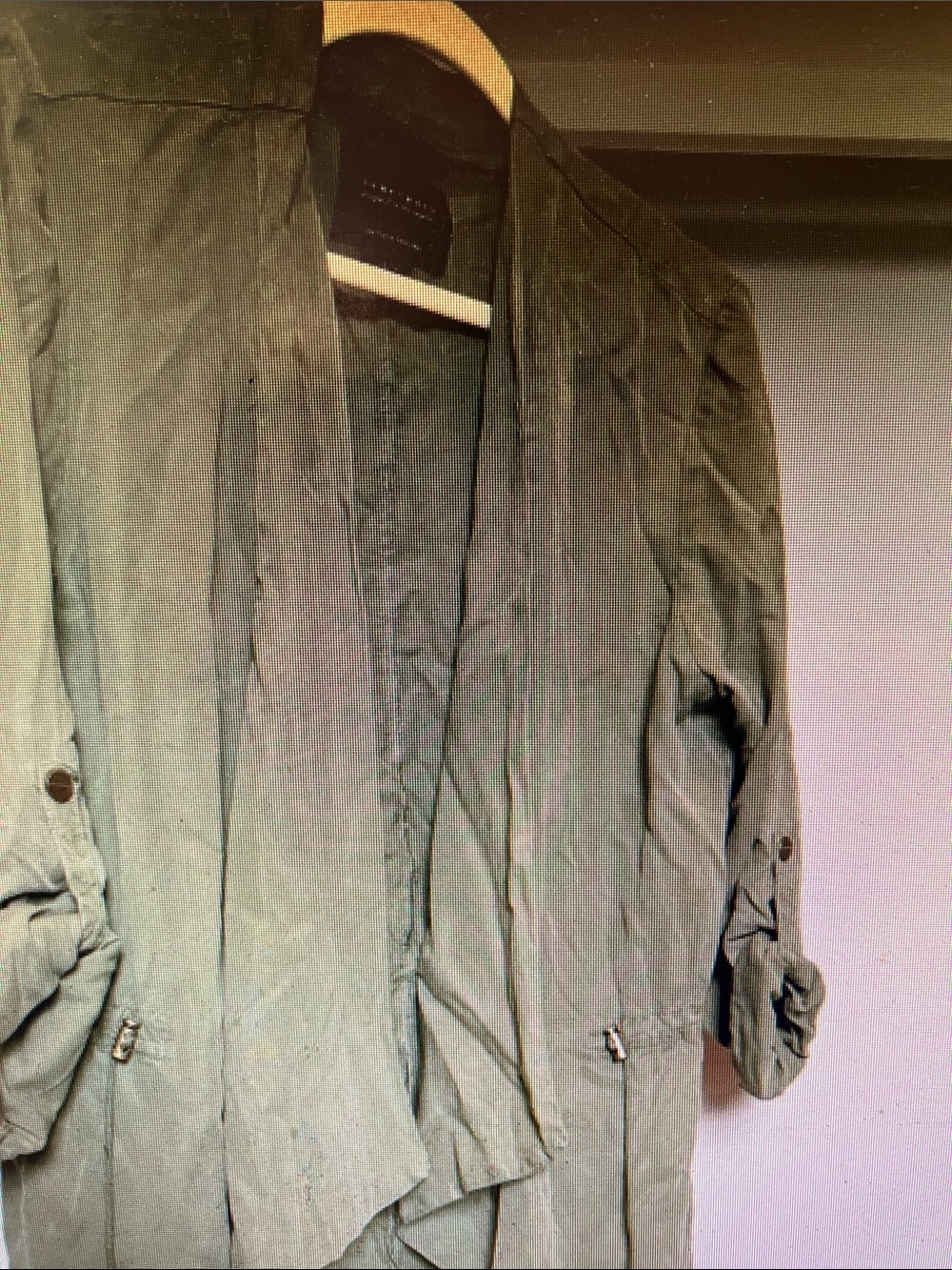 Sanctuary Olive Draped Open-Front Trench Coat